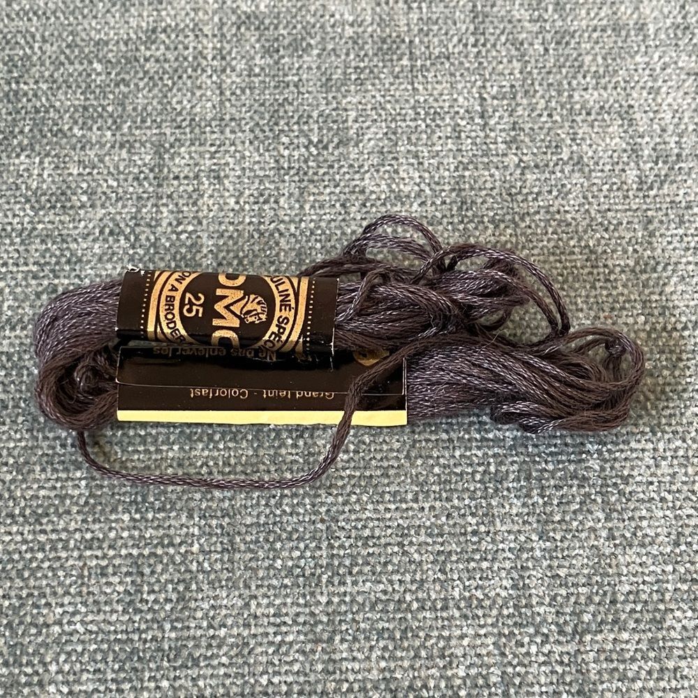 Grayish Black Needlepoint Thread Yarn